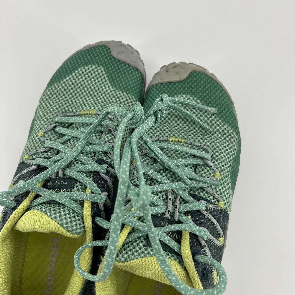 Merrell Trail Glove 7 Womens 7 Jade Barefoof Minimalist Running Shoes Vibram - Picture 13 of 14